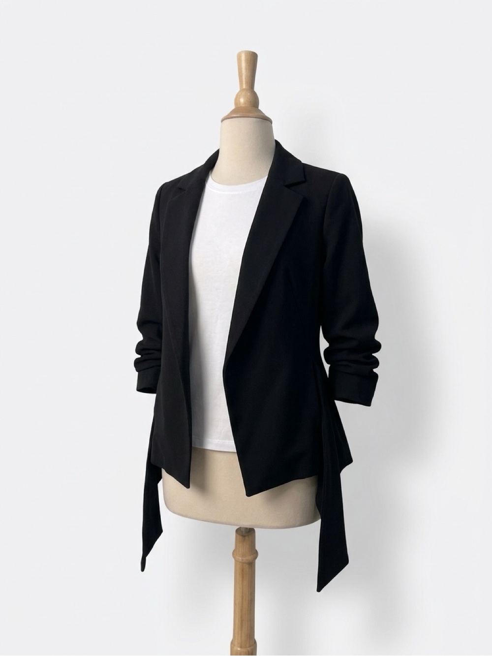 Saturday Sunday Anthropologie Black Heavyweight Sweatshirt Blazer Jacket